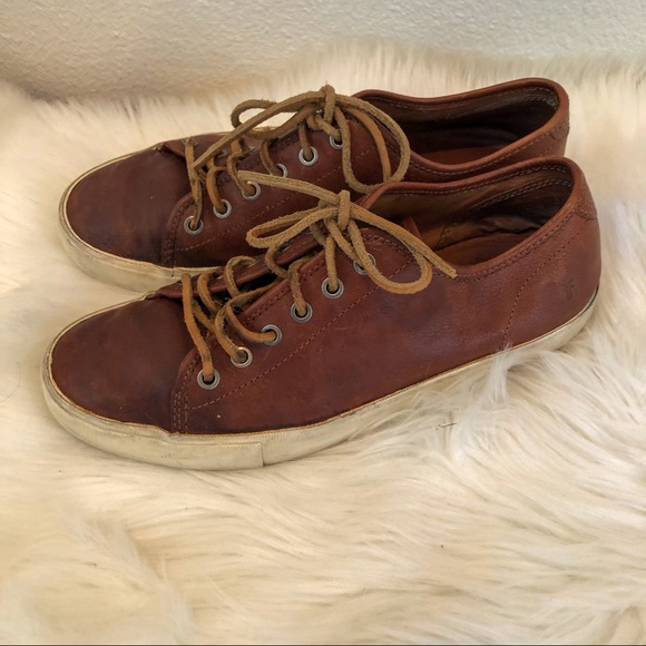 Frye Ludlow Leather Sneakers - Picture 4 of 7